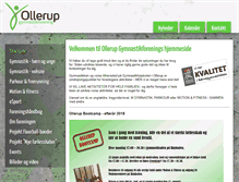 Tablet Screenshot of ollerupgymnastikforening.dk